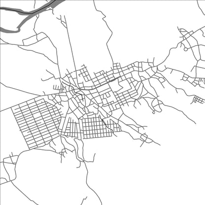 ROAD MAP OF NAMHKAM, MYANMAR BY MAPBAKES