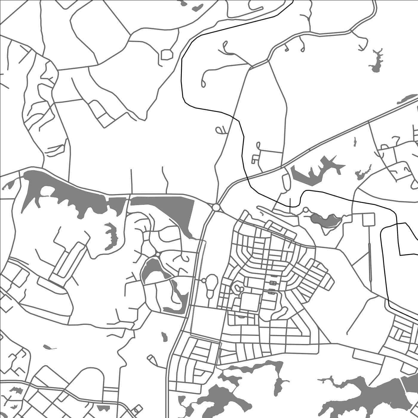 ROAD MAP OF NAY PYI TAW, MYANMAR BY MAPBAKES