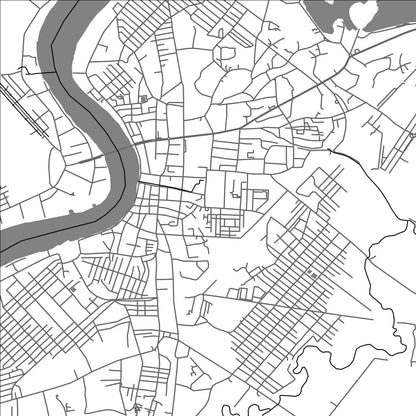 ROAD MAP OF PATHEIN, MYANMAR BY MAPBAKES