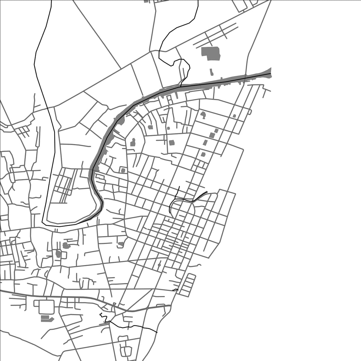 ROAD MAP OF PAUKTAW, MYANMAR BY MAPBAKES