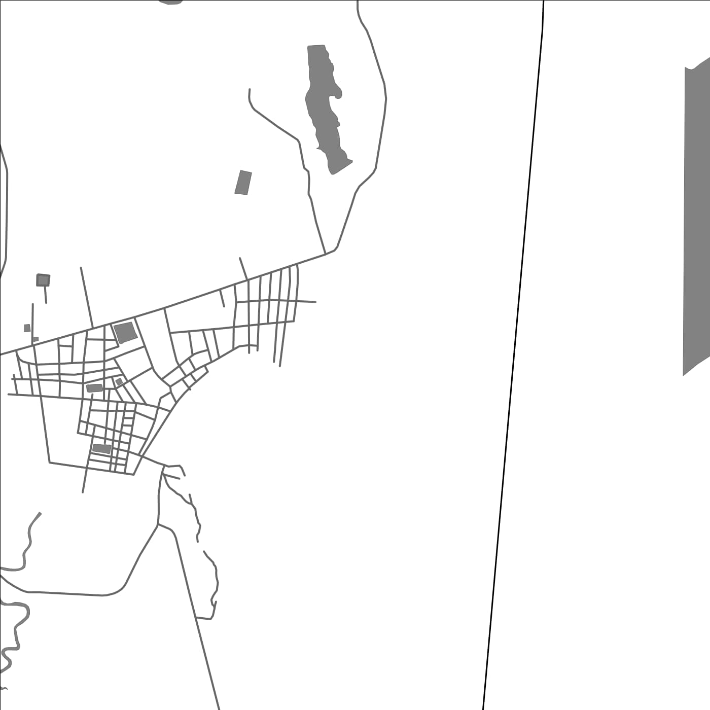 ROAD MAP OF PONNAGYUN, MYANMAR BY MAPBAKES