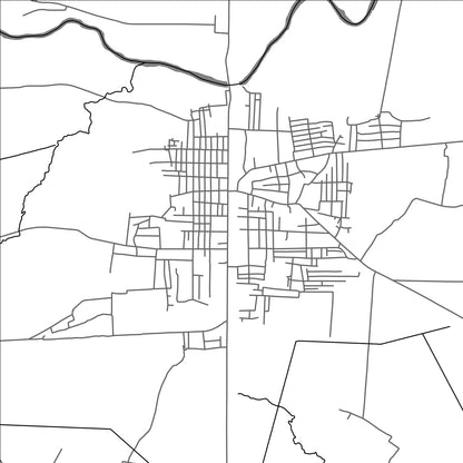 ROAD MAP OF PYU, MYANMAR BY MAPBAKES