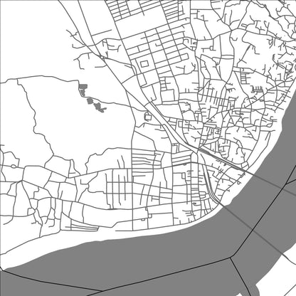 ROAD MAP OF SAGAING, MYANMAR BY MAPBAKES