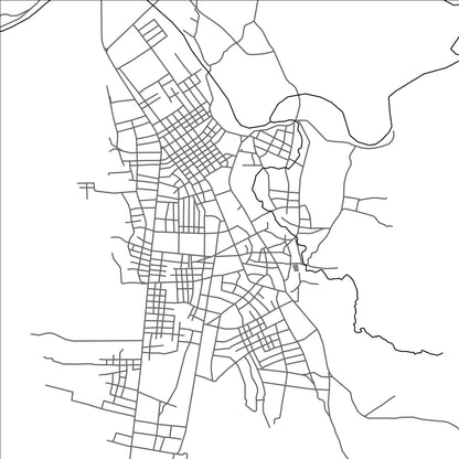 ROAD MAP OF TAMU, MYANMAR BY MAPBAKES