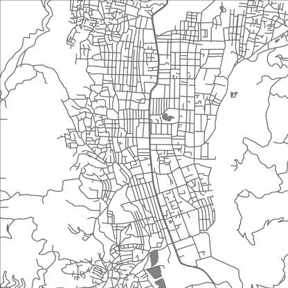 ROAD MAP OF TAUNGGYI, MYANMAR BY MAPBAKES