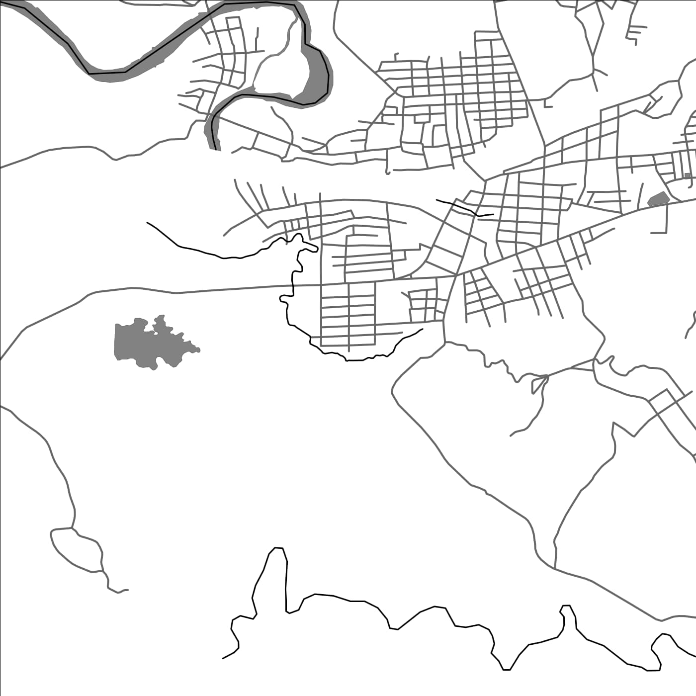 ROAD MAP OF TAUNGUP, MYANMAR BY MAPBAKES