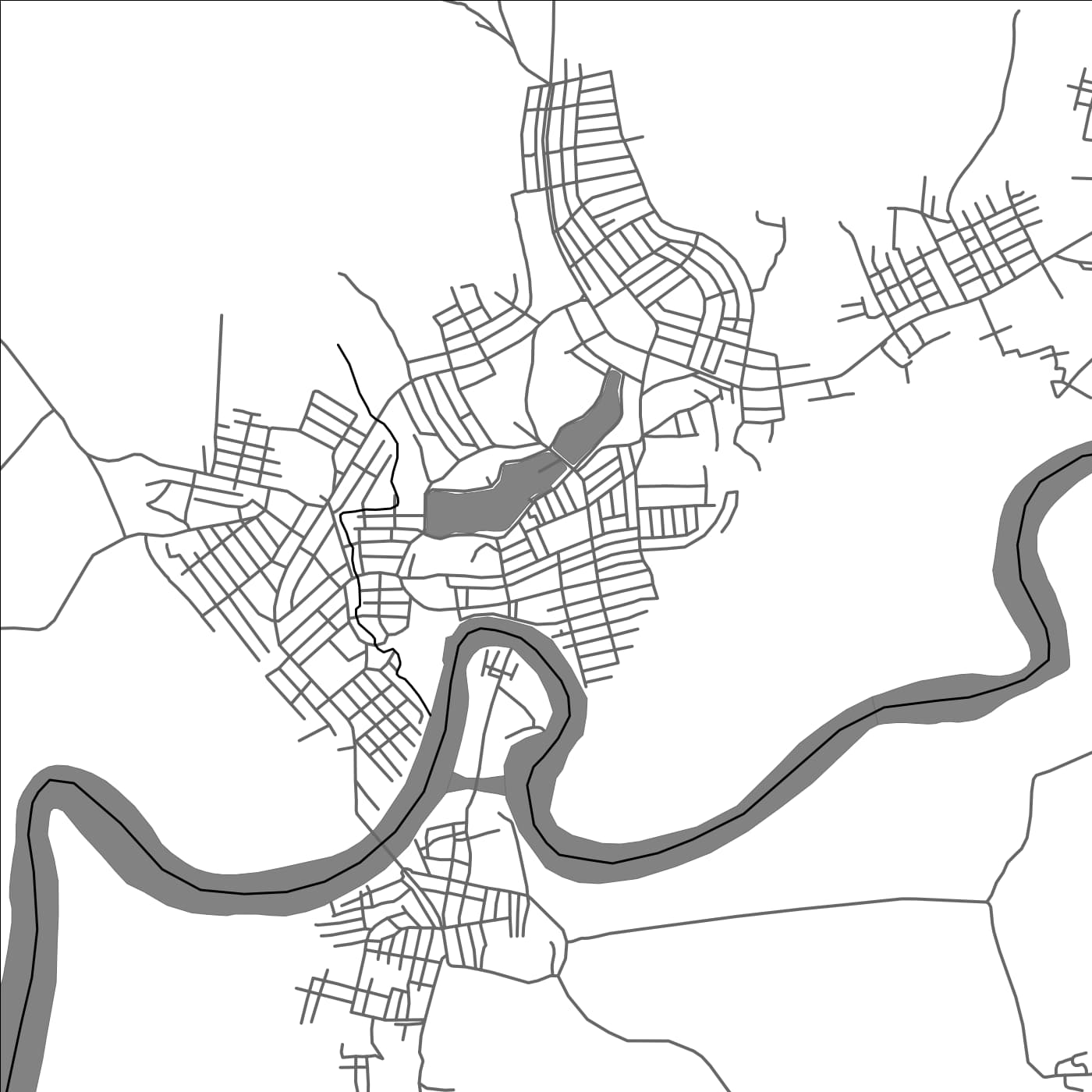 ROAD MAP OF YE, MYANMAR BY MAPBAKES