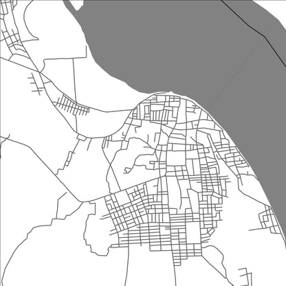 ROAD MAP OF YESAGYO, MYANMAR BY MAPBAKES