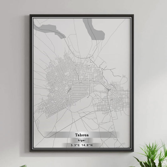ROAD MAP OF TAHOUA, NIGER BY MAPBAKES