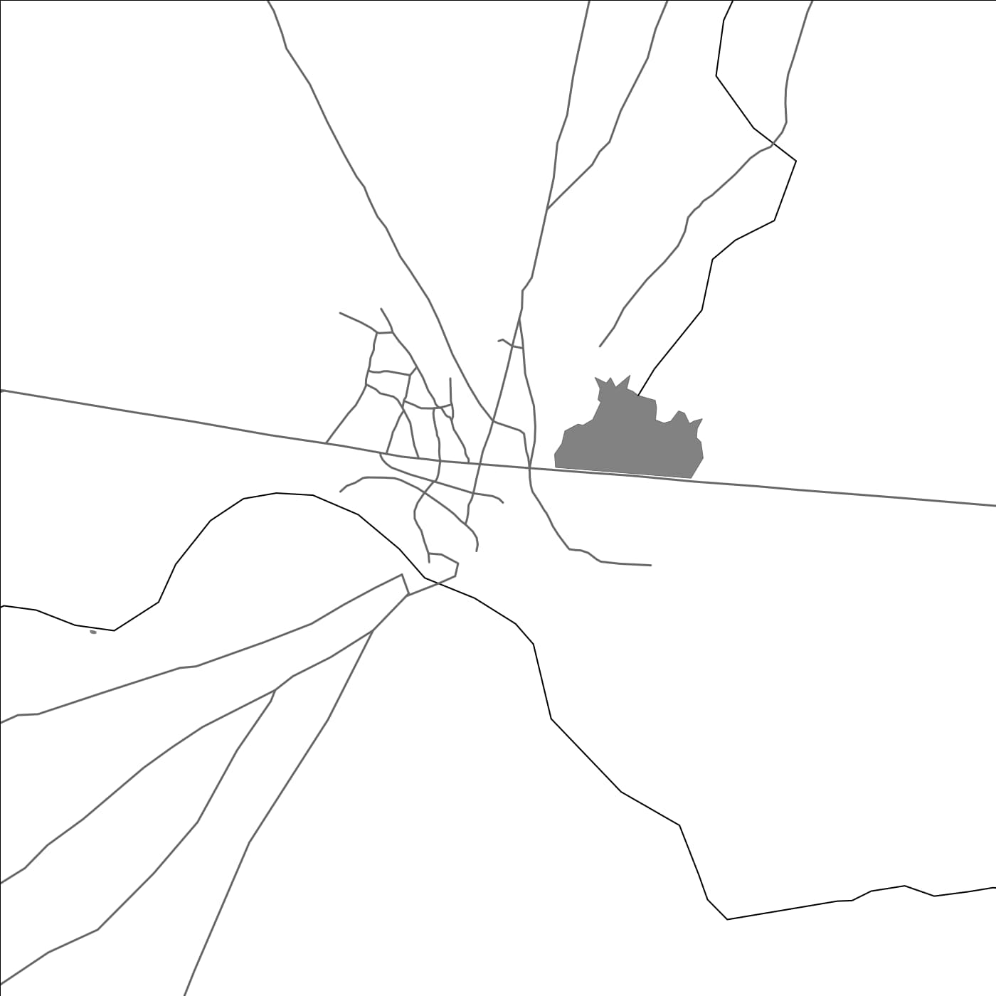 ROAD MAP OF BANDIO, NIGER BY MAPBAKES