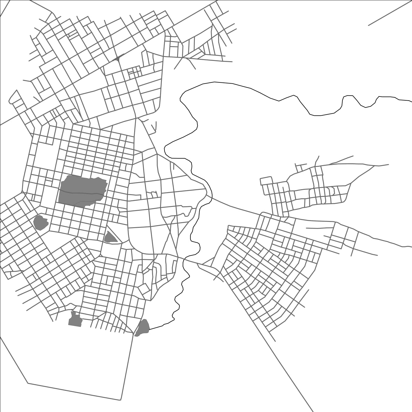 ROAD MAP OF BIRNIN KONNI, NIGER BY MAPBAKES