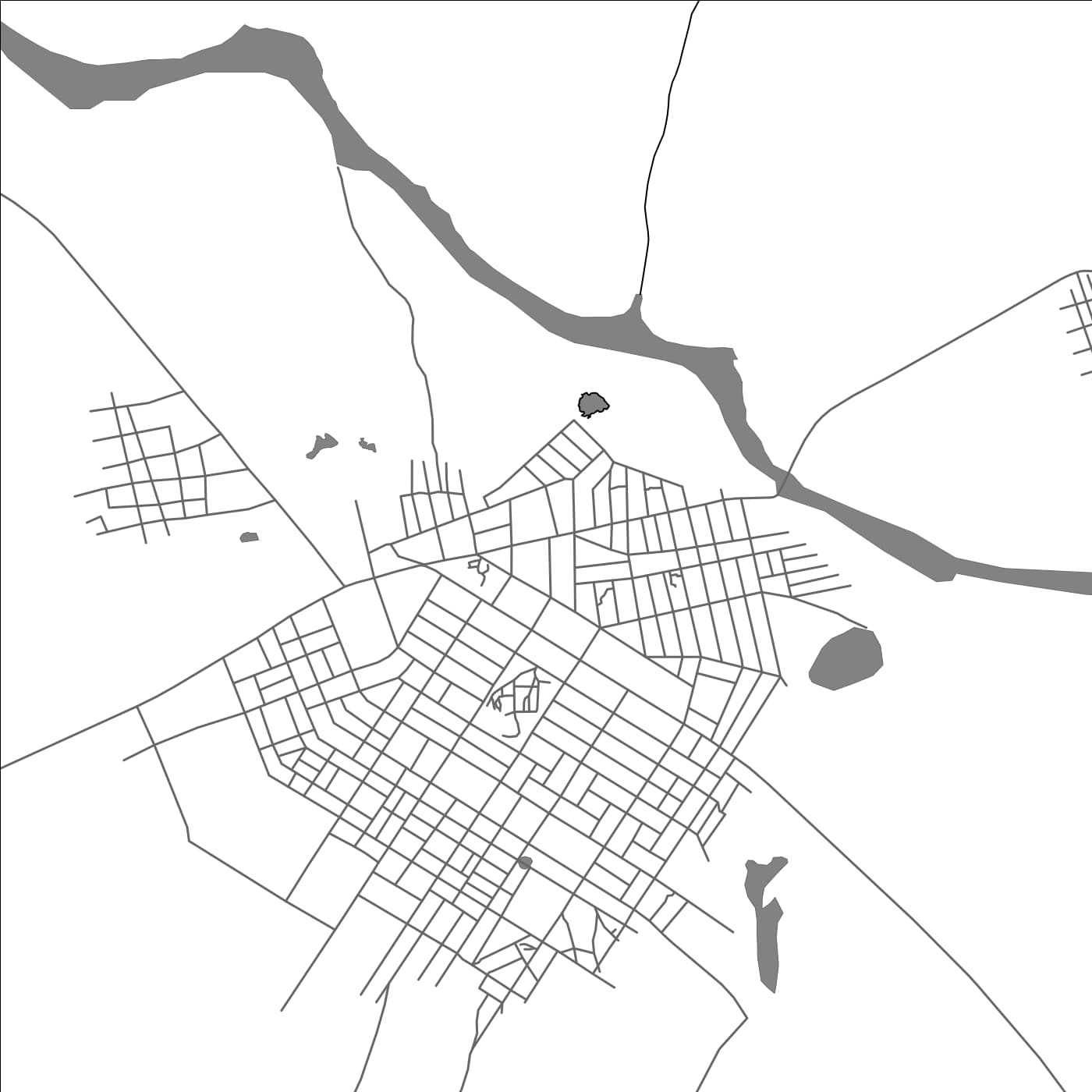 ROAD MAP OF MADAOUA, NIGER BY MAPBAKES