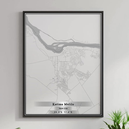 ROAD MAP OF KATIMA MULILO, NAMIBIA BY MAPBAKES