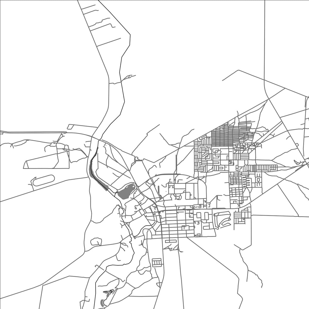 ROAD MAP OF GOBABIS, NAMIBIA BY MAPBAKES