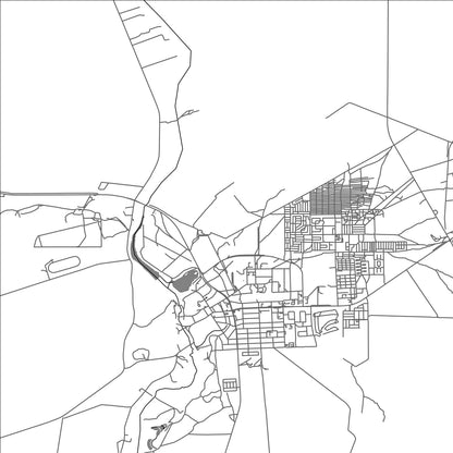 ROAD MAP OF GOBABIS, NAMIBIA BY MAPBAKES