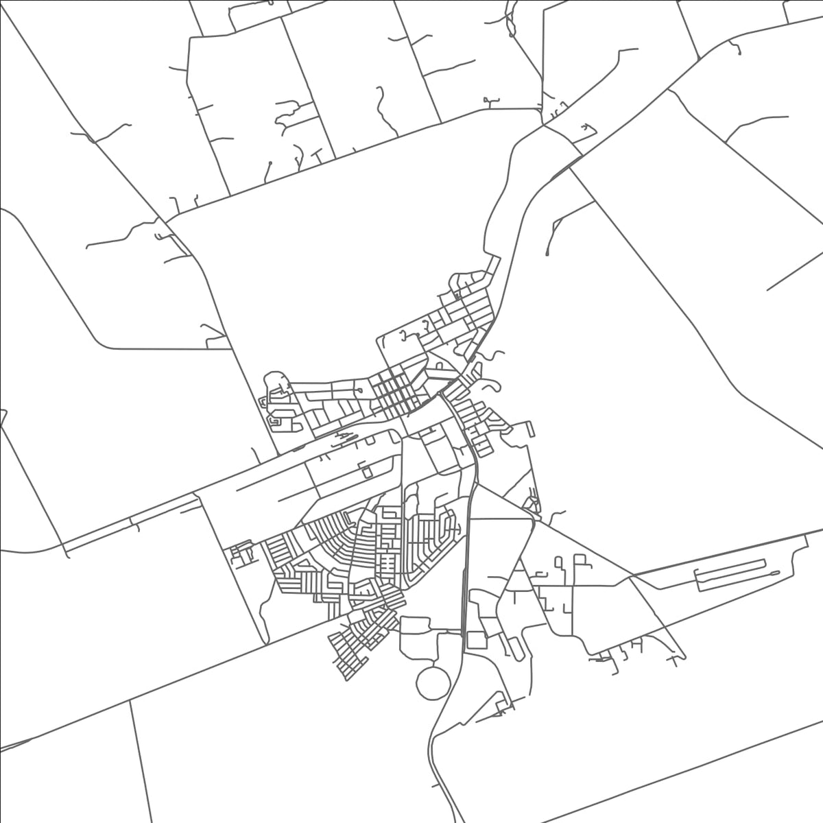 ROAD MAP OF GROOTFONTEIN, NAMIBIA BY MAPBAKES