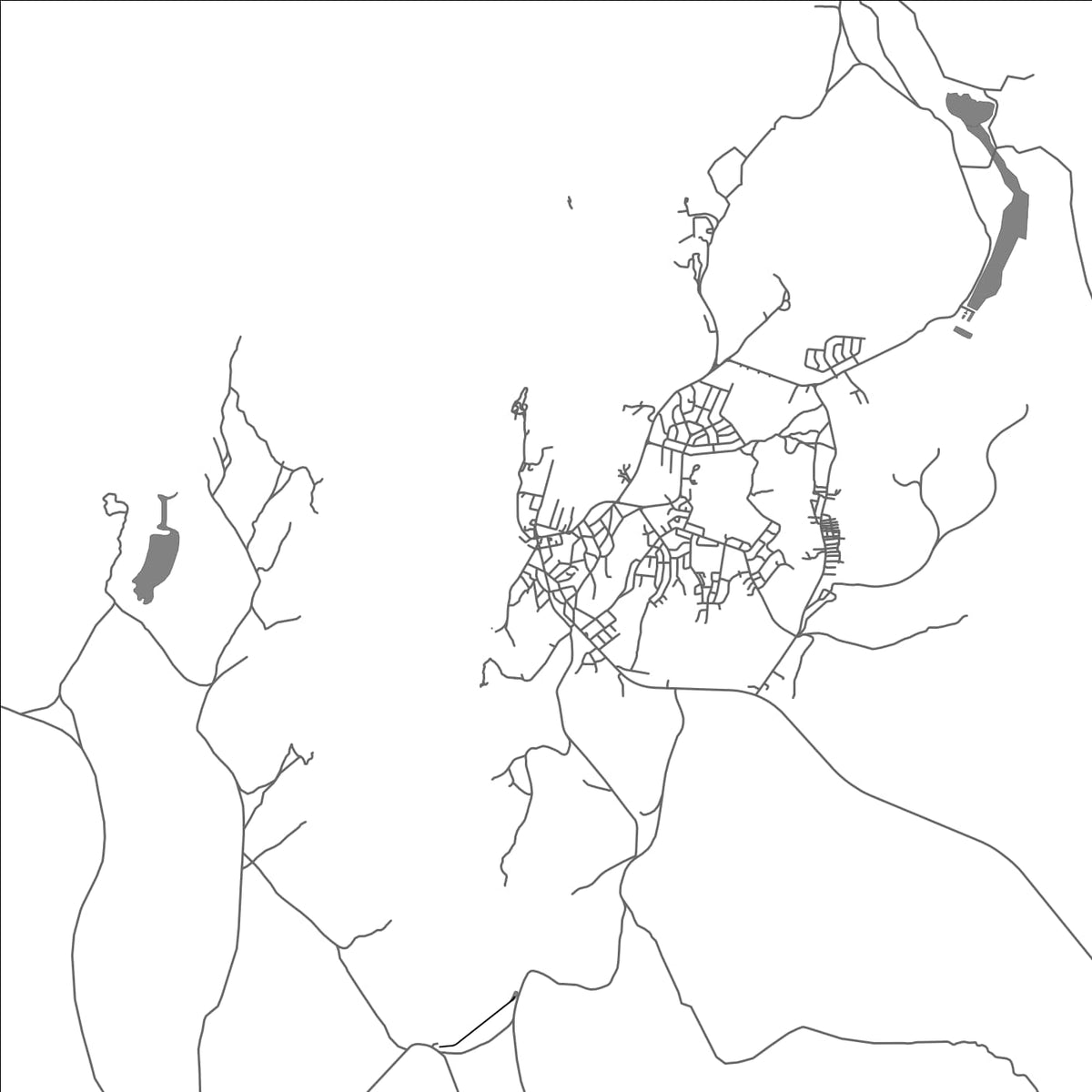 ROAD MAP OF LUDERITZ, NAMIBIA BY MAPBAKES