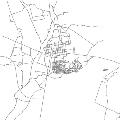 ROAD MAP OF MARIENTAL, NAMIBIA BY MAPBAKES