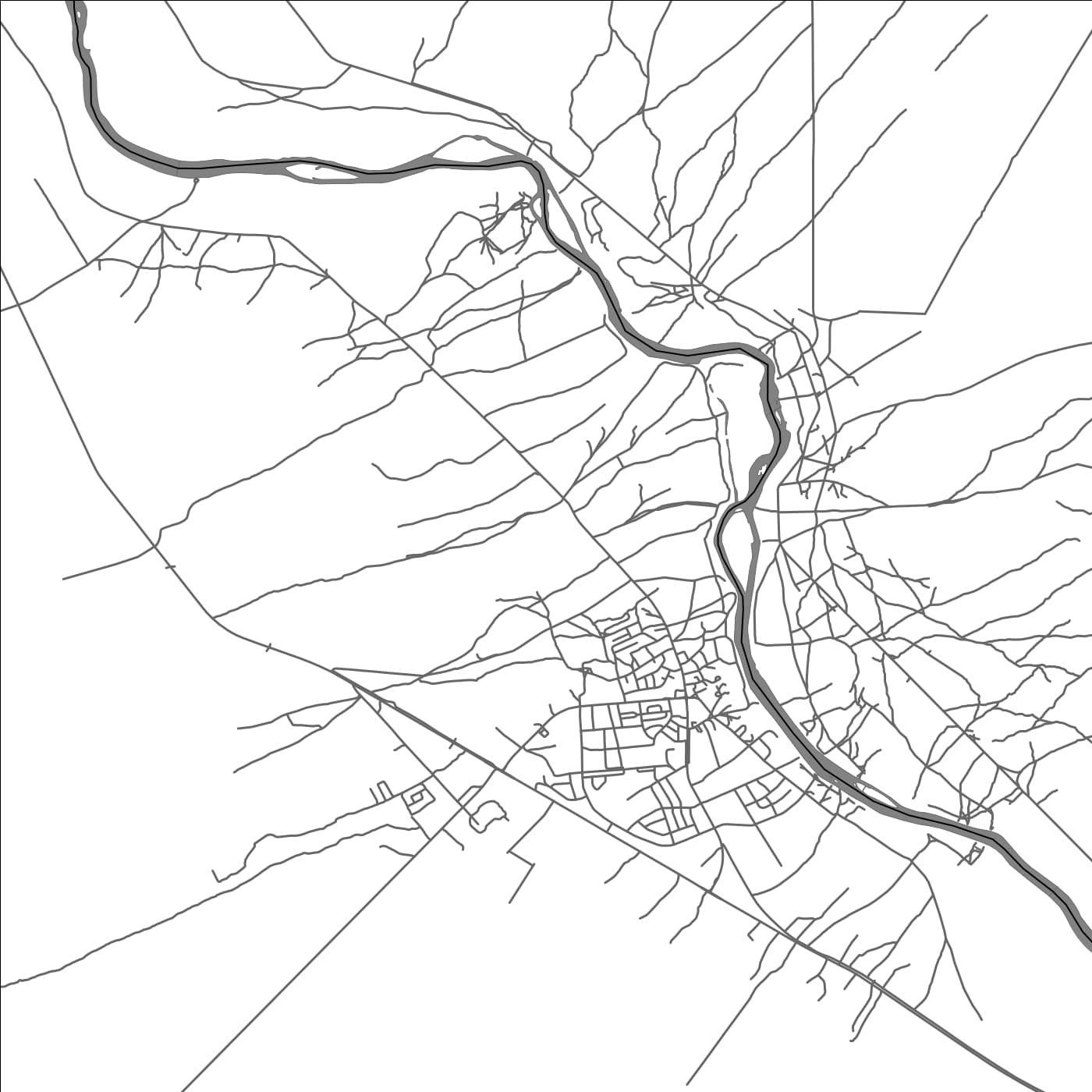 ROAD MAP OF NKURENKURU, NAMIBIA BY MAPBAKES