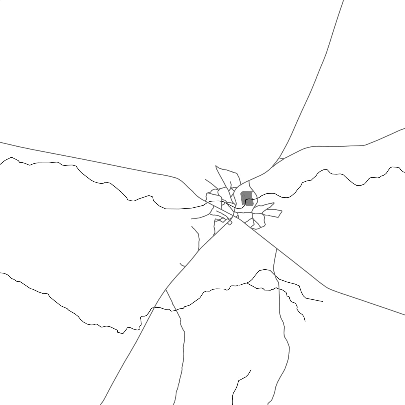 ROAD MAP OF OMATJETE, NAMIBIA BY MAPBAKES