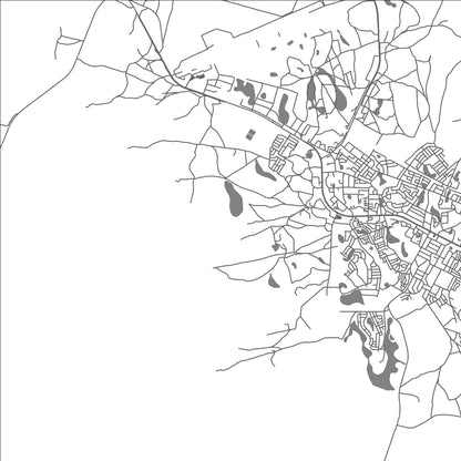 ROAD MAP OF ONDANGWA, NAMIBIA BY MAPBAKES