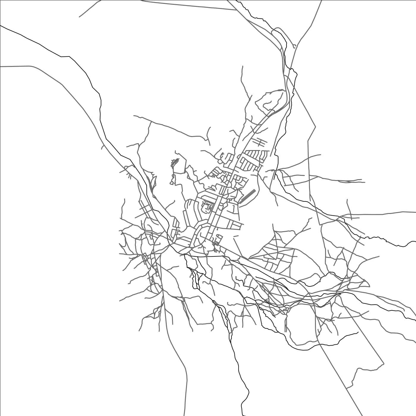 ROAD MAP OF OPUWO, NAMIBIA BY MAPBAKES