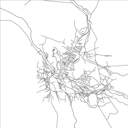 ROAD MAP OF OPUWO, NAMIBIA BY MAPBAKES