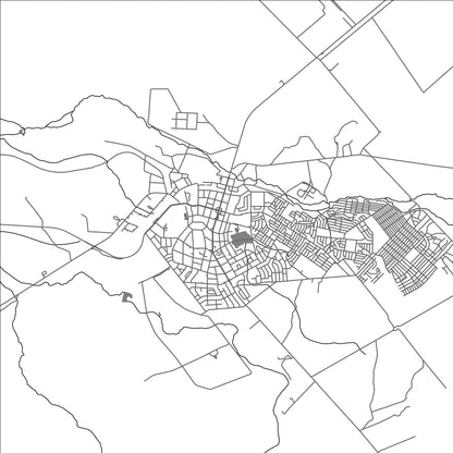 ROAD MAP OF OTJIWARONGO, NAMIBIA BY MAPBAKES