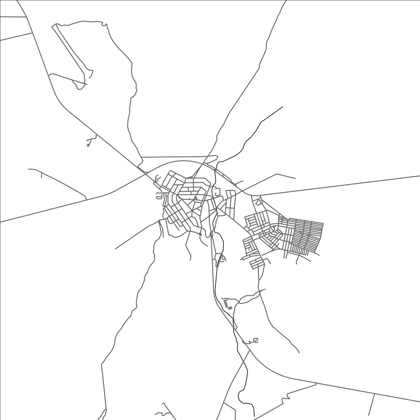 ROAD MAP OF OUTJO, NAMIBIA BY MAPBAKES