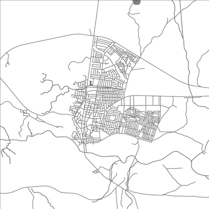 ROAD MAP OF REHOBOTH, NAMIBIA BY MAPBAKES