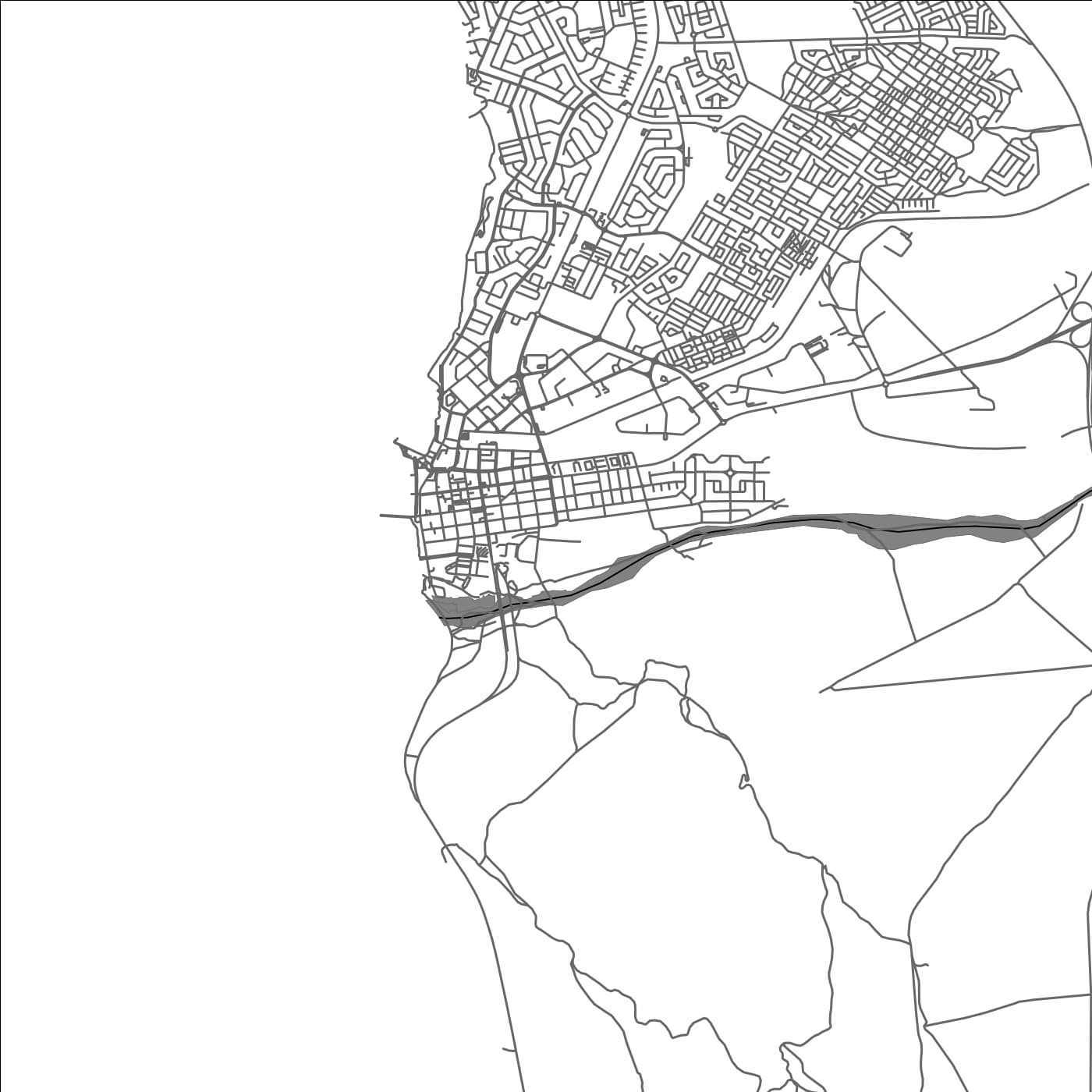 ROAD MAP OF SWAKOPMUND, NAMIBIA BY MAPBAKES