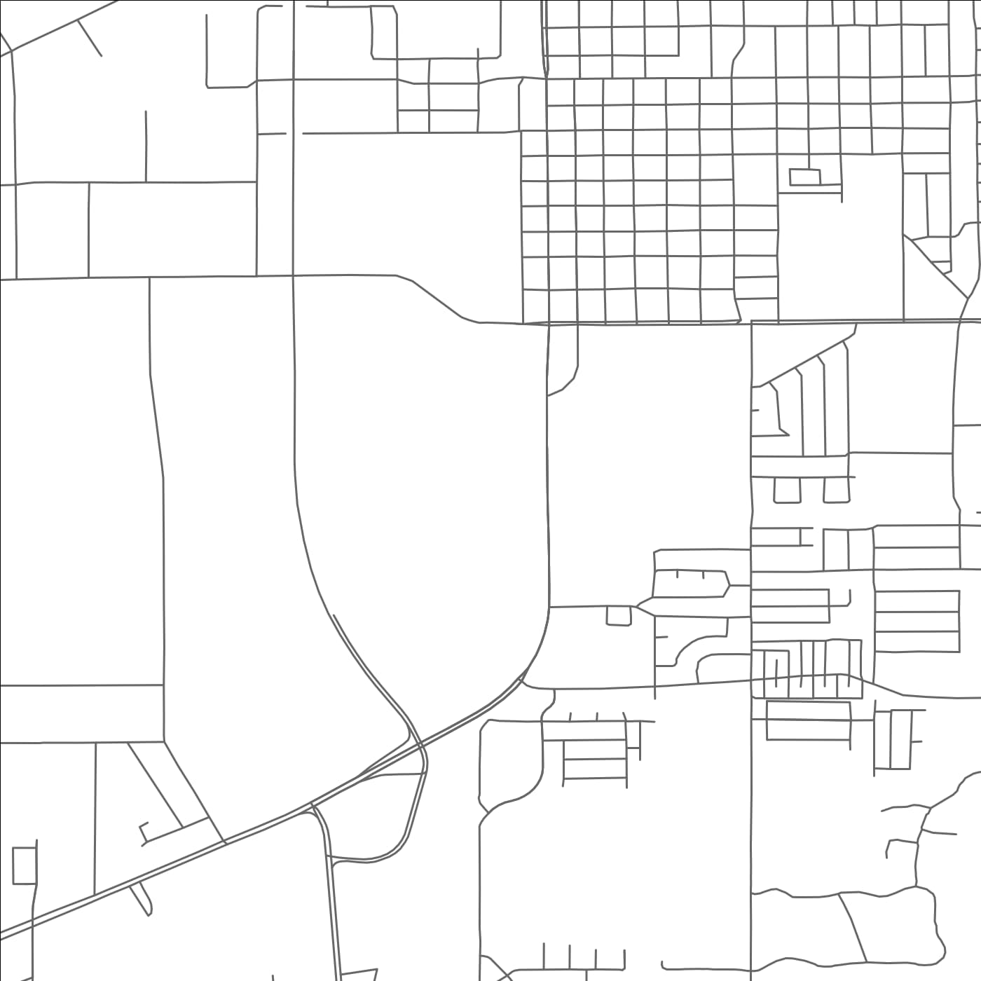 ROAD MAP OF ALAMOGORDO, NEW MEXICO BY MAPBAKES