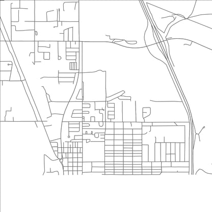 ROAD MAP OF ANTHONY, NEW MEXICO BY MAPBAKES