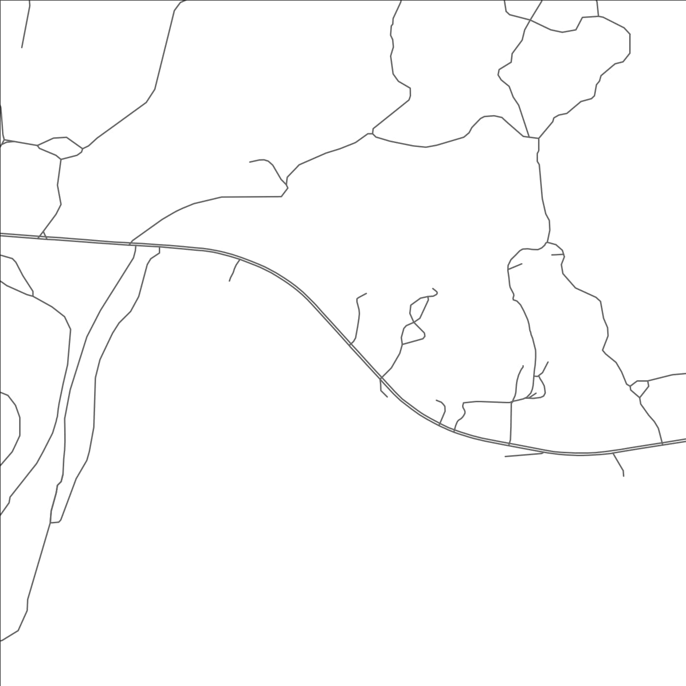 ROAD MAP OF BLACK HAT, NEW MEXICO BY MAPBAKES