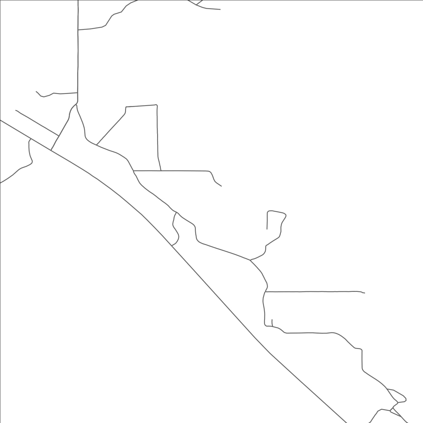 ROAD MAP OF BUCKHORN, NEW MEXICO BY MAPBAKES