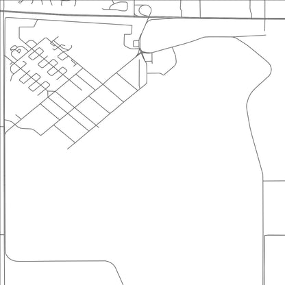 ROAD MAP OF CANNON AFB, NEW MEXICO BY MAPBAKES