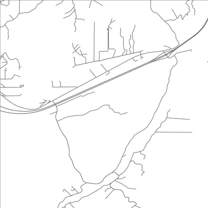 ROAD MAP OF CANONCITO, NEW MEXICO BY MAPBAKES