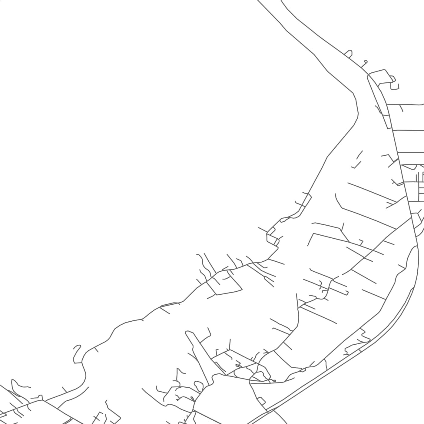 ROAD MAP OF CANOVA, NEW MEXICO BY MAPBAKES