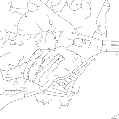 ROAD MAP OF CAPITAN, NEW MEXICO BY MAPBAKES