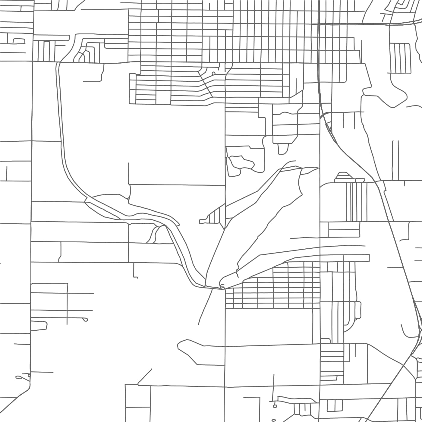 ROAD MAP OF CARLSBAD, NEW MEXICO BY MAPBAKES