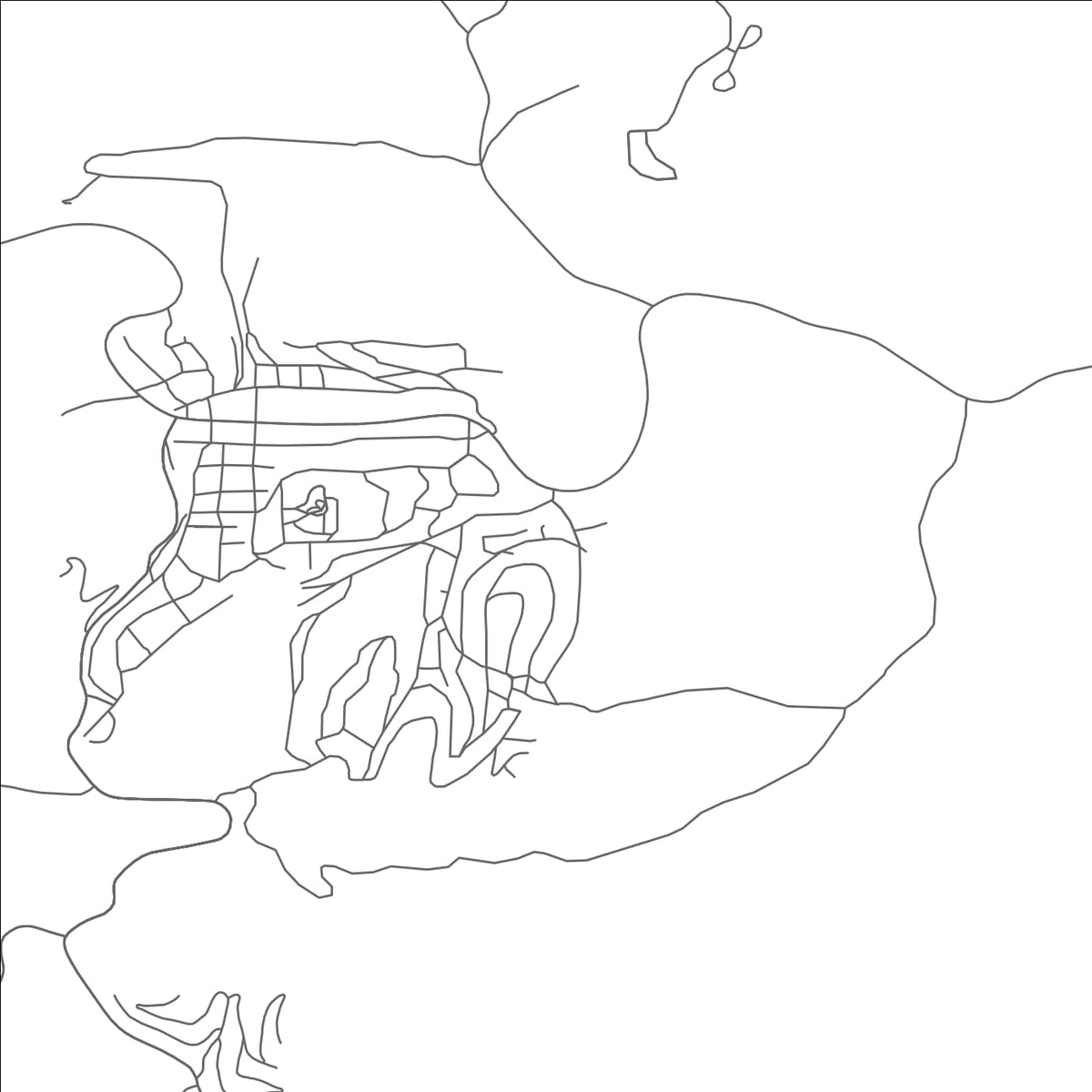 ROAD MAP OF CLOUDCROFT, NEW MEXICO BY MAPBAKES