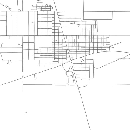 ROAD MAP OF COLUMBUS, NEW MEXICO BY MAPBAKES