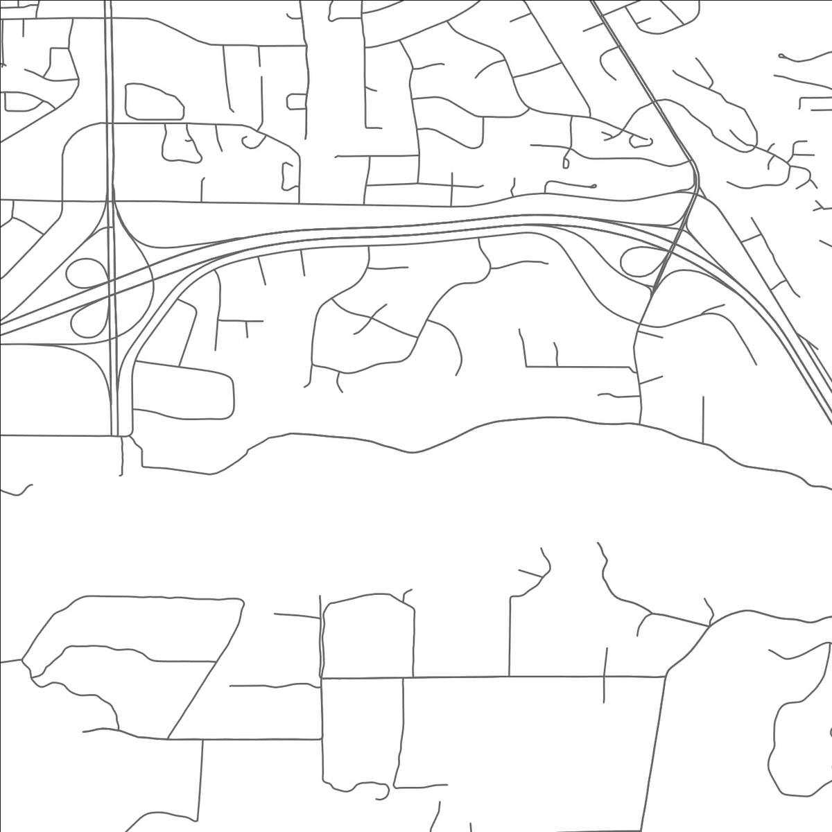ROAD MAP OF CONEJO, NEW MEXICO BY MAPBAKES