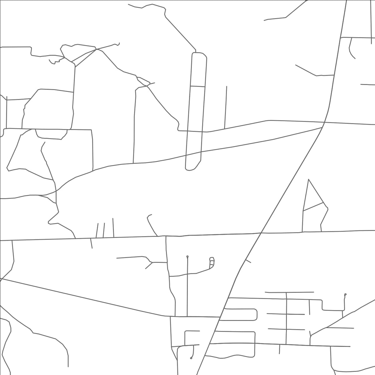 ROAD MAP OF CROUCH MESA, NEW MEXICO BY MAPBAKES