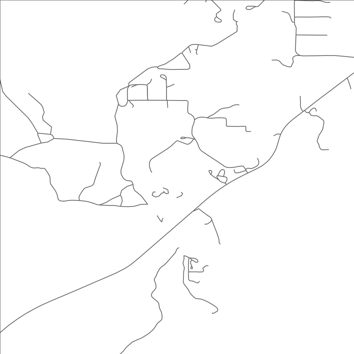 ROAD MAP OF CRUZVILLE, NEW MEXICO BY MAPBAKES
