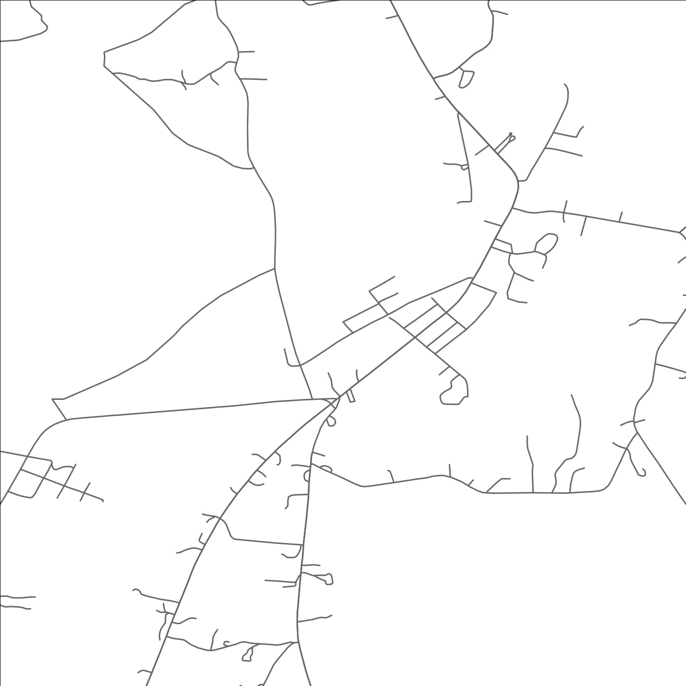 ROAD MAP OF CUBA, NEW MEXICO BY MAPBAKES