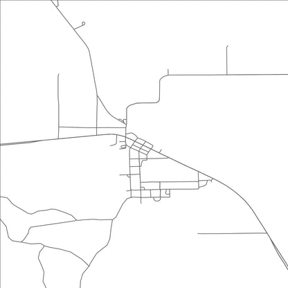 ROAD MAP OF DES MOINES, NEW MEXICO BY MAPBAKES