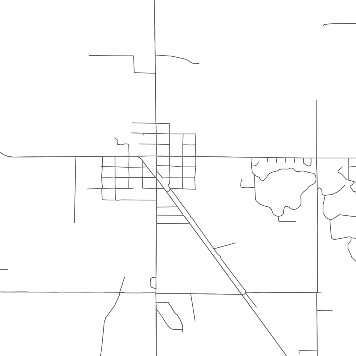 ROAD MAP OF DEXTER, NEW MEXICO BY MAPBAKES