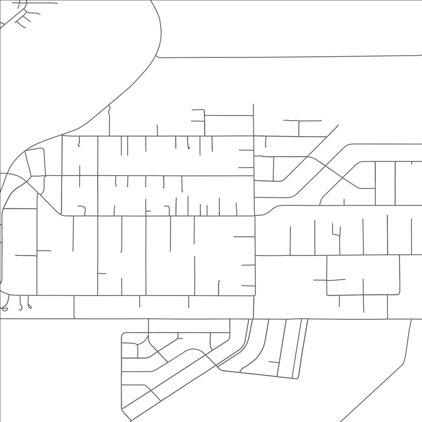 ROAD MAP OF EL CERRO MISSION, NEW MEXICO BY MAPBAKES