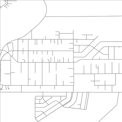 ROAD MAP OF EL CERRO MISSION, NEW MEXICO BY MAPBAKES